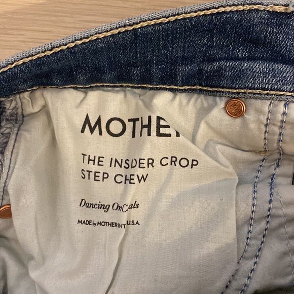 MOTHER “The Insider Crop Step Chew” Jeans - Picture 6 of 7